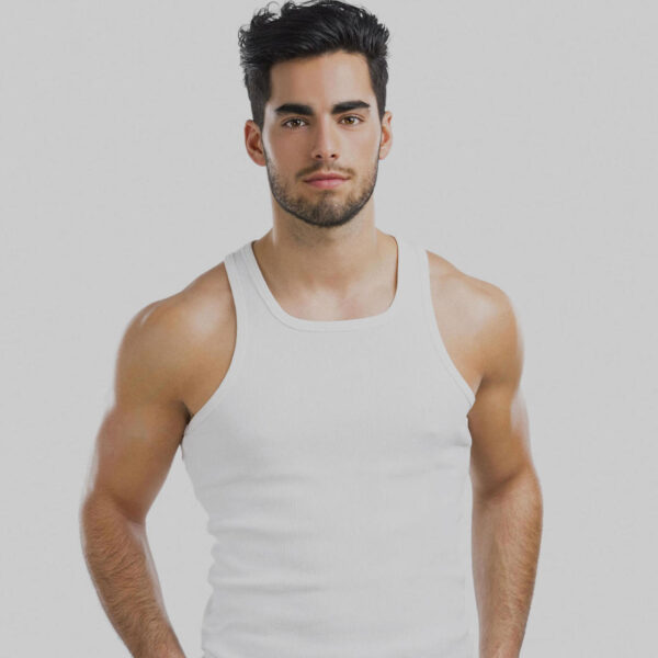 Man's White Tank top