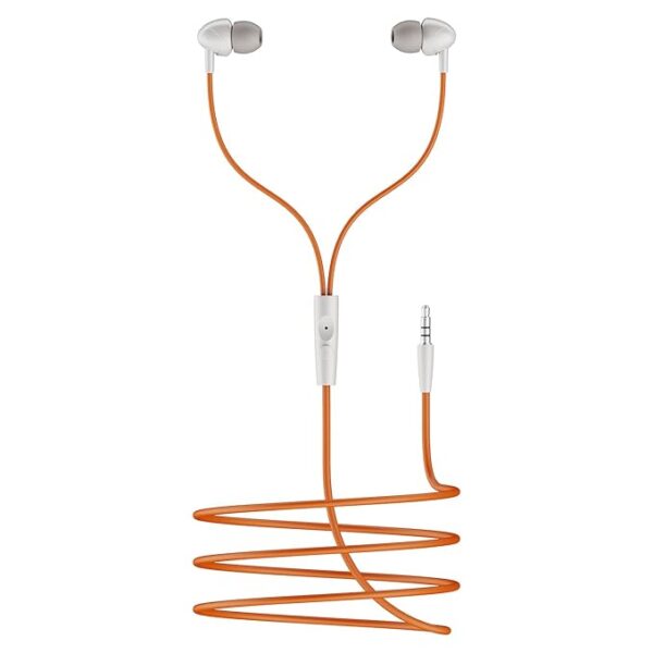 boAt Bassheads 211 Wired Earphones (Off White Orange)