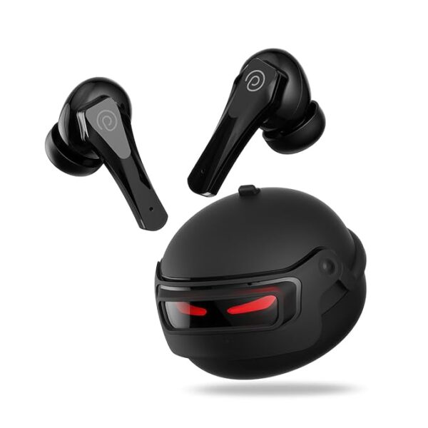 pTron Bassbuds Surge TWS Gaming Earbuds (Jet Black)