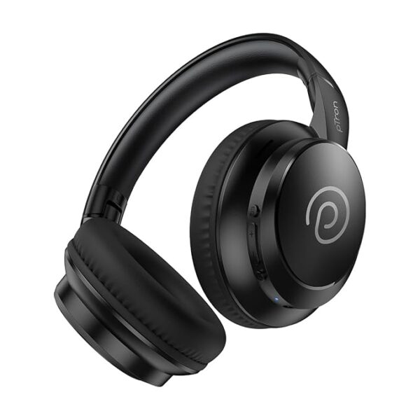 pTron Studio Evo 70hrs Playtime Wireless Over Ear Headphones with HD Mic (Black)