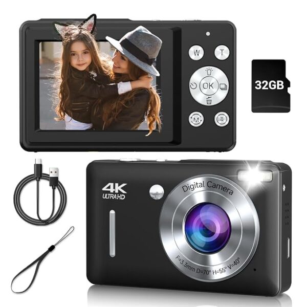Digital Camera, 44MP Compact Camera