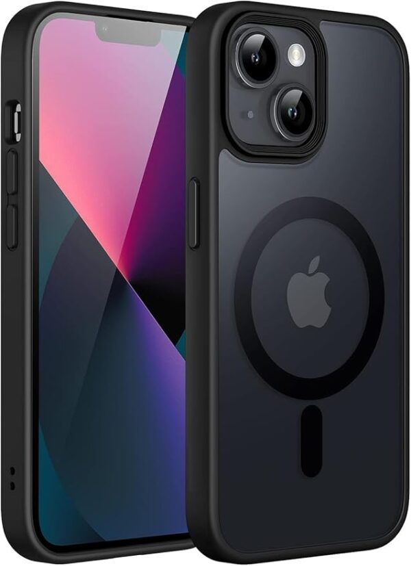 BATCHONE Back Cover for iPhone 13/14 (Black) (Pack of 1)