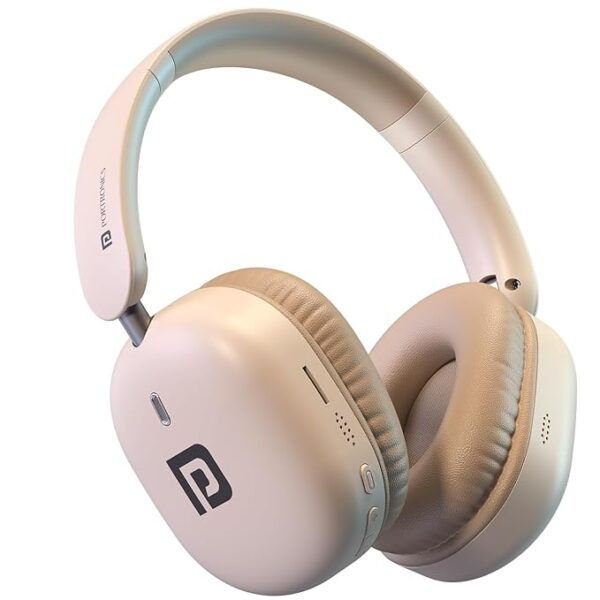 Portronics Muffs M6 Over Ear Wireless Bluetooth Headphone(Biege)